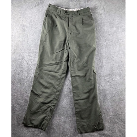 Brioni Other - Brioni Ortisei 100% Wool Super 140's Dress Pants Green Mens 29x29 Trousers
